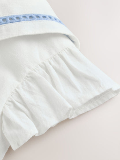 White Woven Baby Dress (0mths-2yrs) image 6