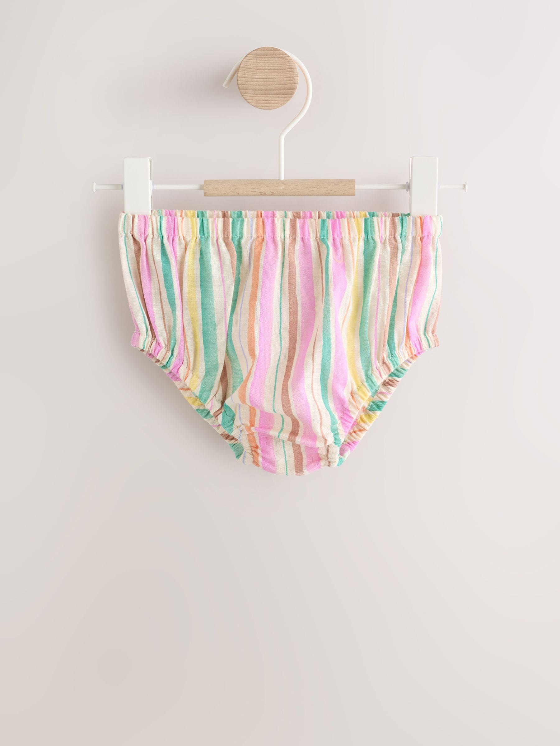 Multi Stripe Woven Baby Dress And Knickers 2 Piece Set (0mths-2yrs) image 2