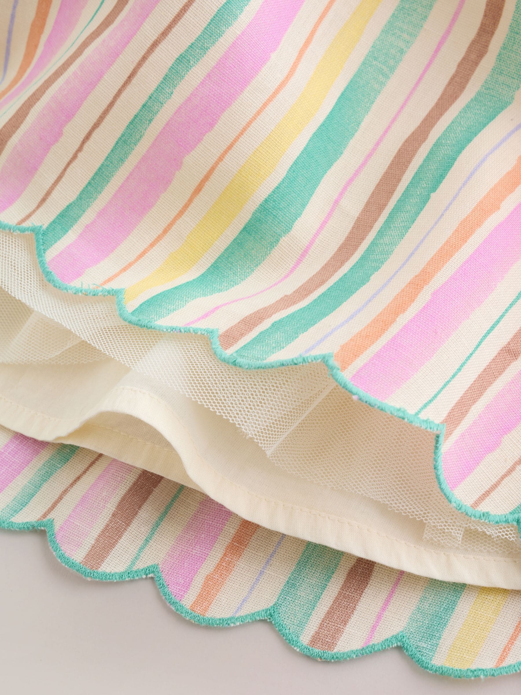 Multi Stripe Woven Baby Dress And Knickers 2 Piece Set (0mths-2yrs) image 7
