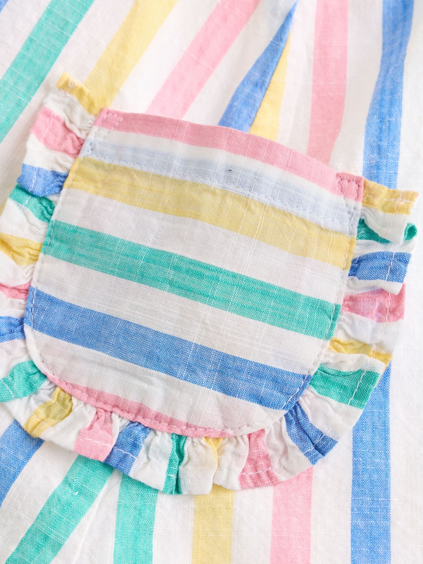 Multi Stripe Baby Pinafore And Short Sleeve Bodysuit 2 Piece Set (0mths-2yrs) image 7