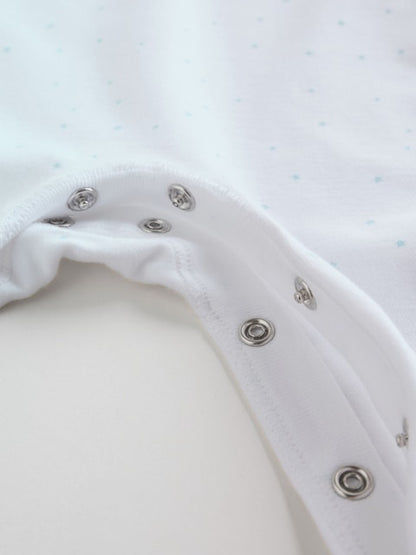White Baby Sleepsuits 3 Pack Immediate