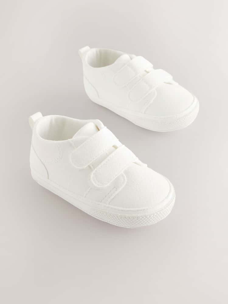 White Touch Fastening Baby Trainers Immediate