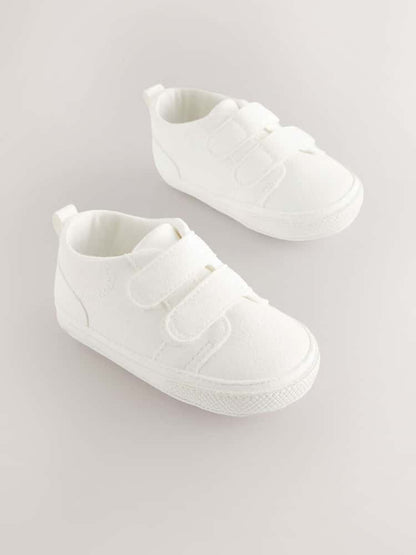 White Touch Fastening Baby Trainers Immediate