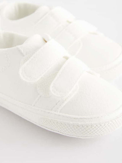 White Touch Fastening Baby Trainers Immediate