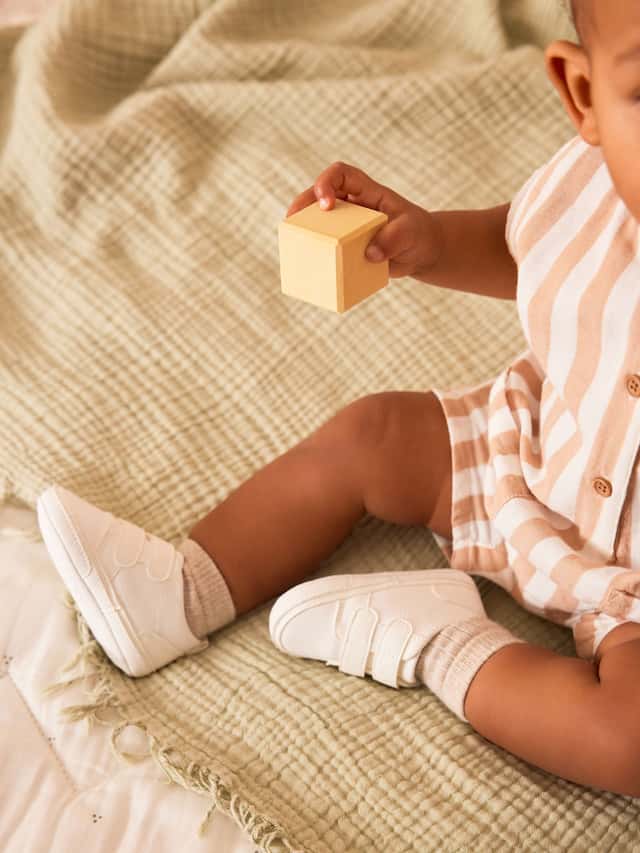 White Touch Fastening Baby Trainers Immediate