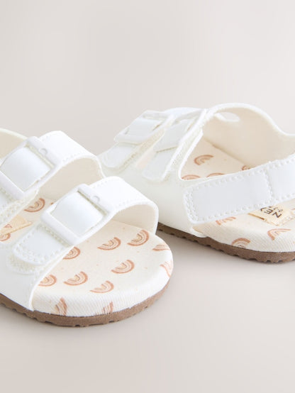 White Touch and Fasten Baby Sandals Immediate