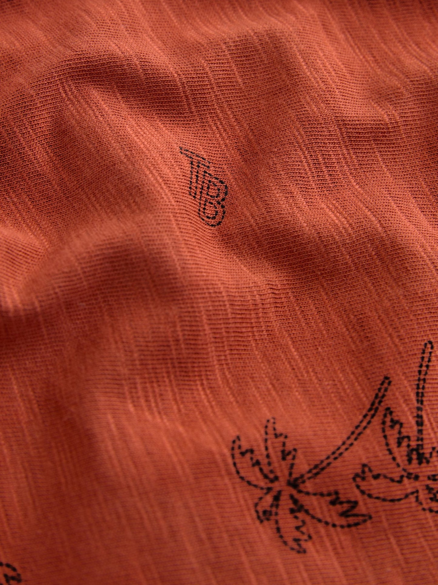 Baker by Ted Baker Stone and Rust Red Dungarees T-Shirt Set image 6