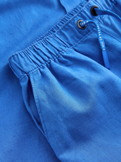 Dsiney Kidz - Baker by Ted Baker Blue Linen Shirt and Shorts Set image 7