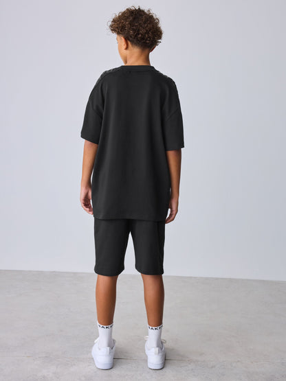 Dsiney Kidz - Baker by Ted Baker Oversized Black T-Shirt and Shorts Set image 3