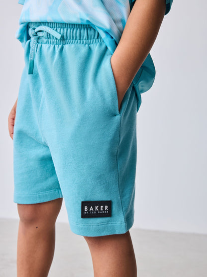 Dsiney Kidz - Baker by Ted Baker Oversized Ombre Blue T-Shirt and Shorts Set image 5