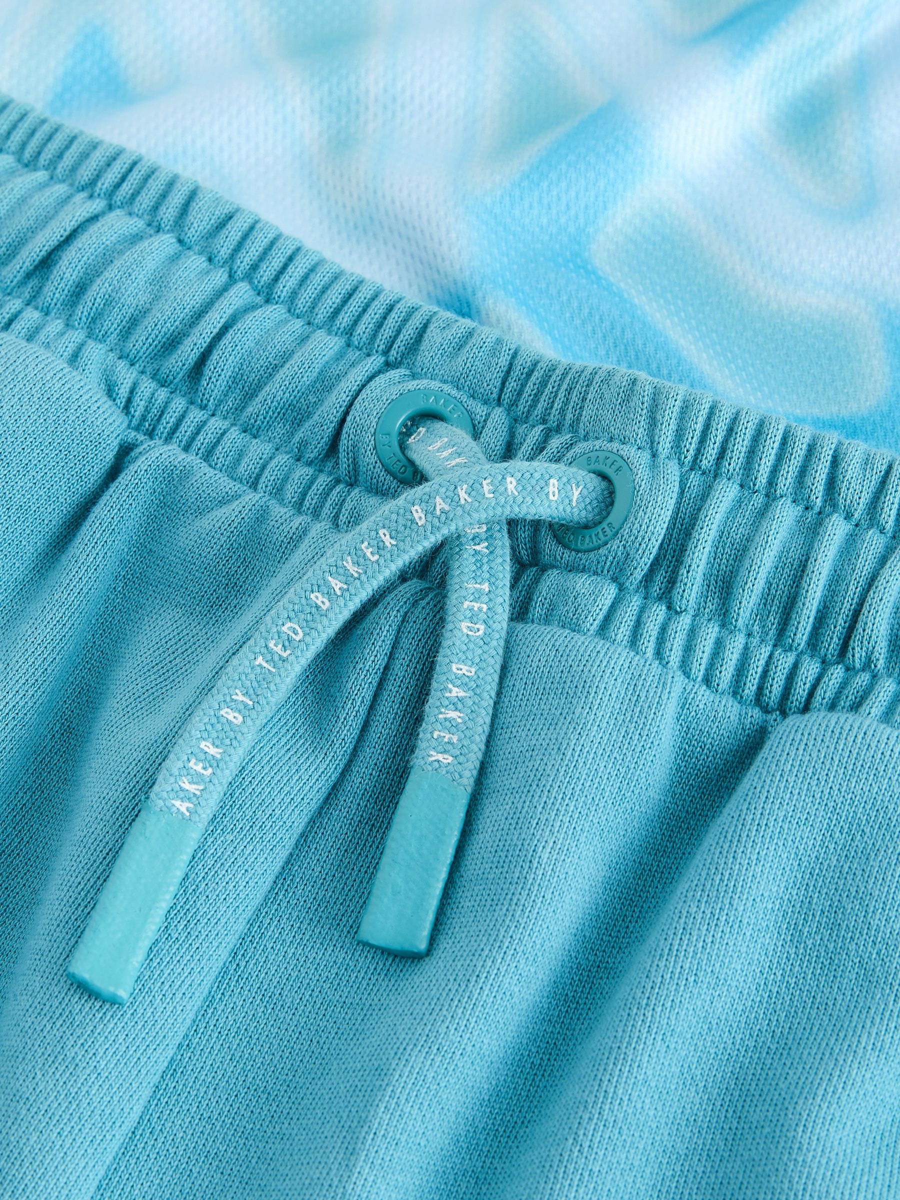 Baker by Ted Baker Oversized Ombre Blue T-Shirt and Shorts Set image 8
