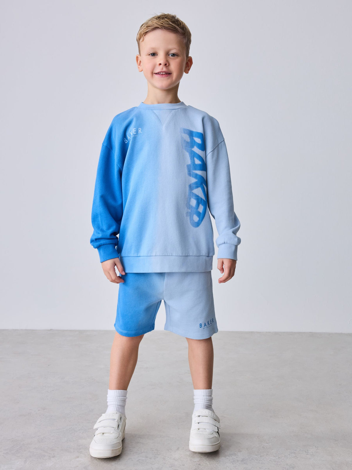 Dsiney Kidz - Baker by Ted Baker Ombre Sweatshirt and Shorts Set image 2