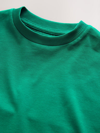 Green Short Sleeve Plain T-Shirt (3mths-7yrs) image 3
