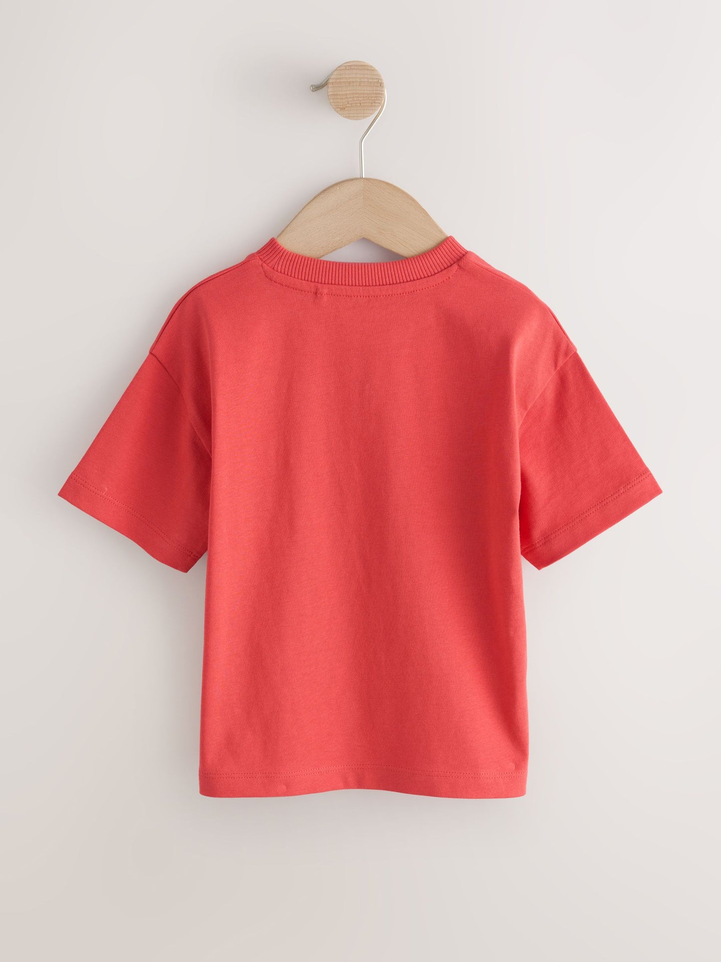 Red Short Sleeve Plain T-Shirt (3mths-7yrs) image 2