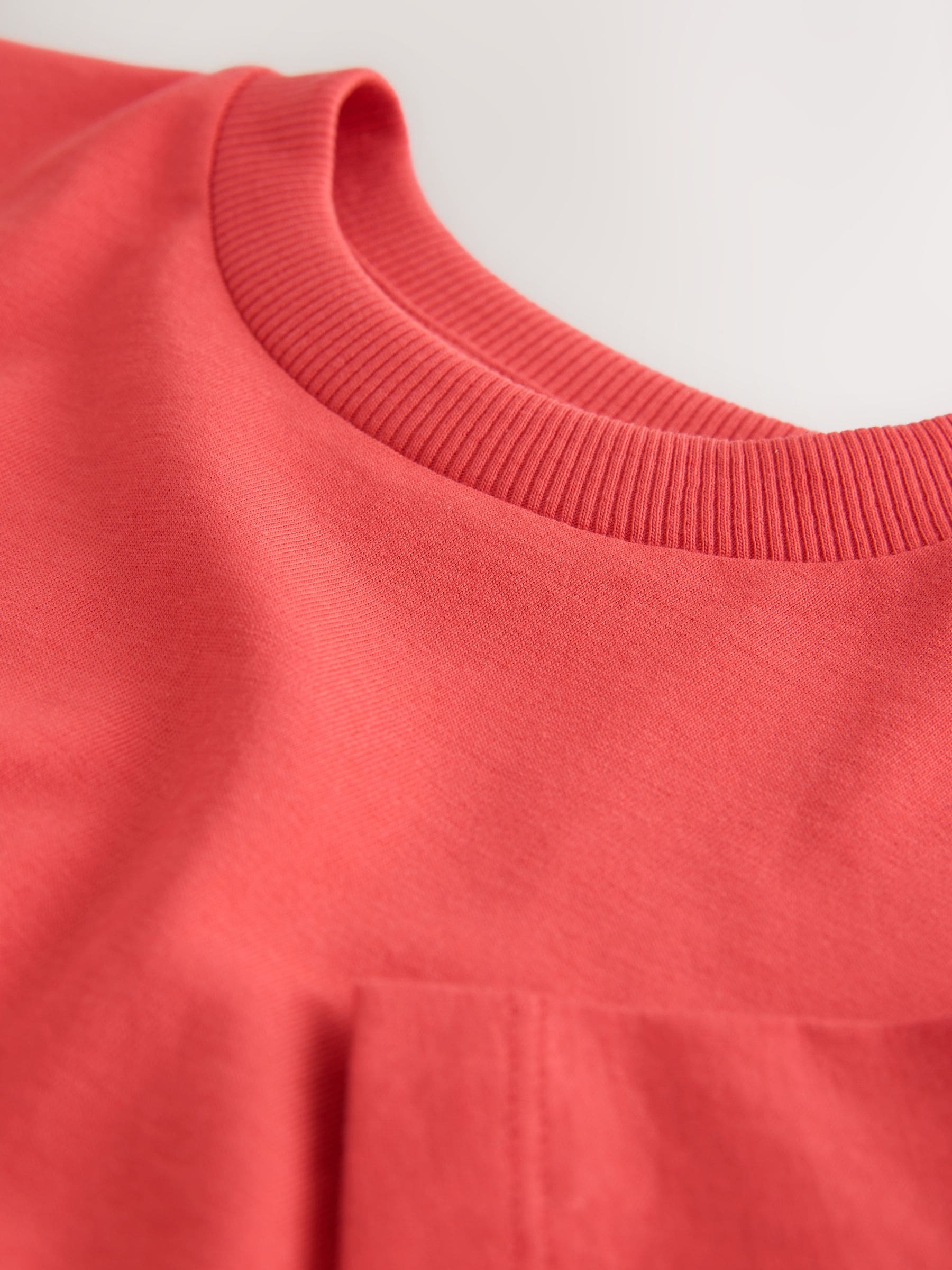 Red Short Sleeve Plain T-Shirt (3mths-7yrs) image 3