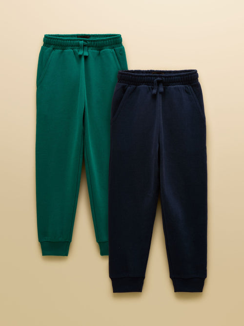 Joules Navy & Teal Kids' 2 Pack Joggers image 1