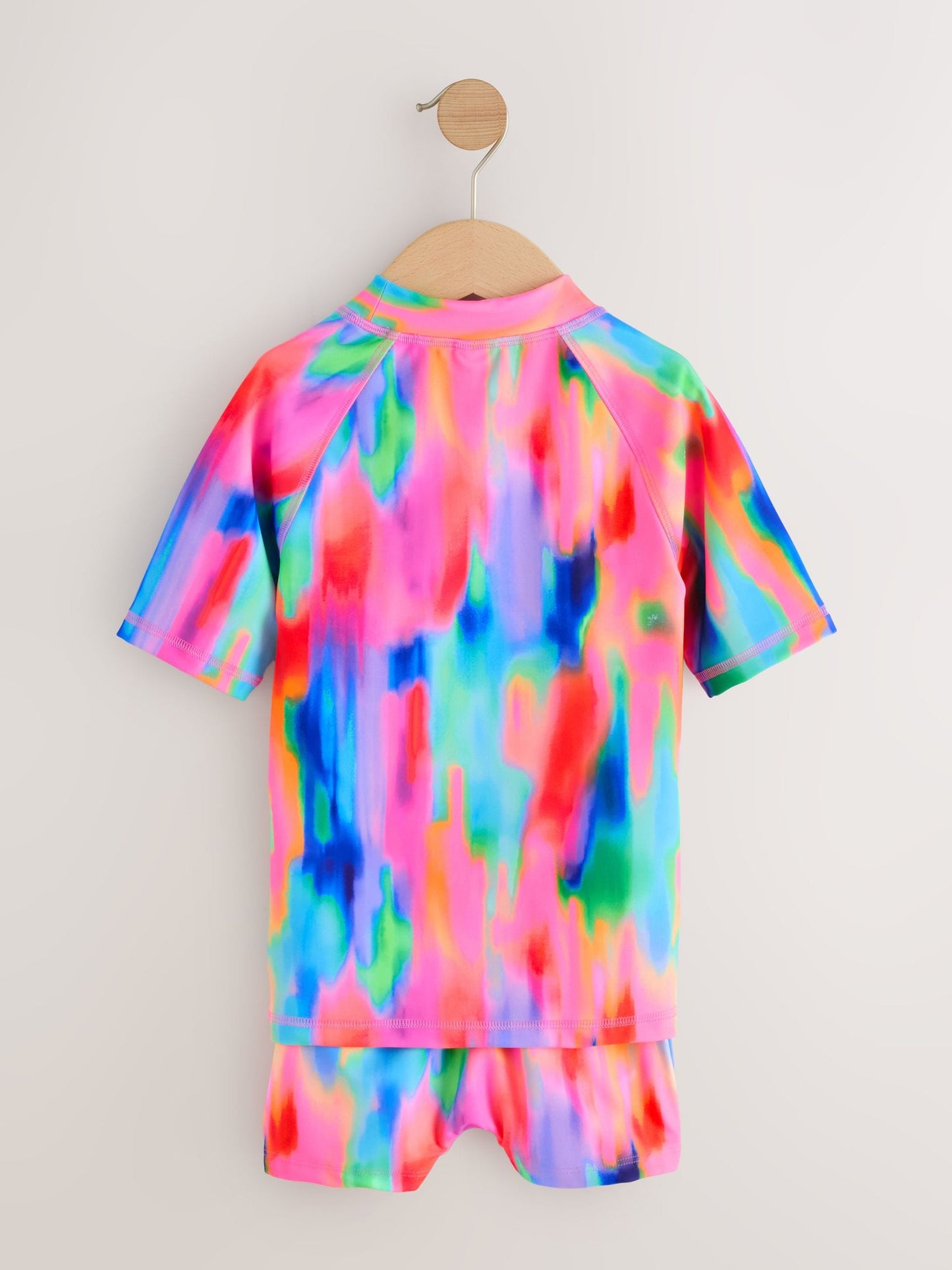 Dsiney Kidz - Rainbow Tie Dye Sunsafe Rash Vest And Shorts Swim Set (3-16yrs) image 5