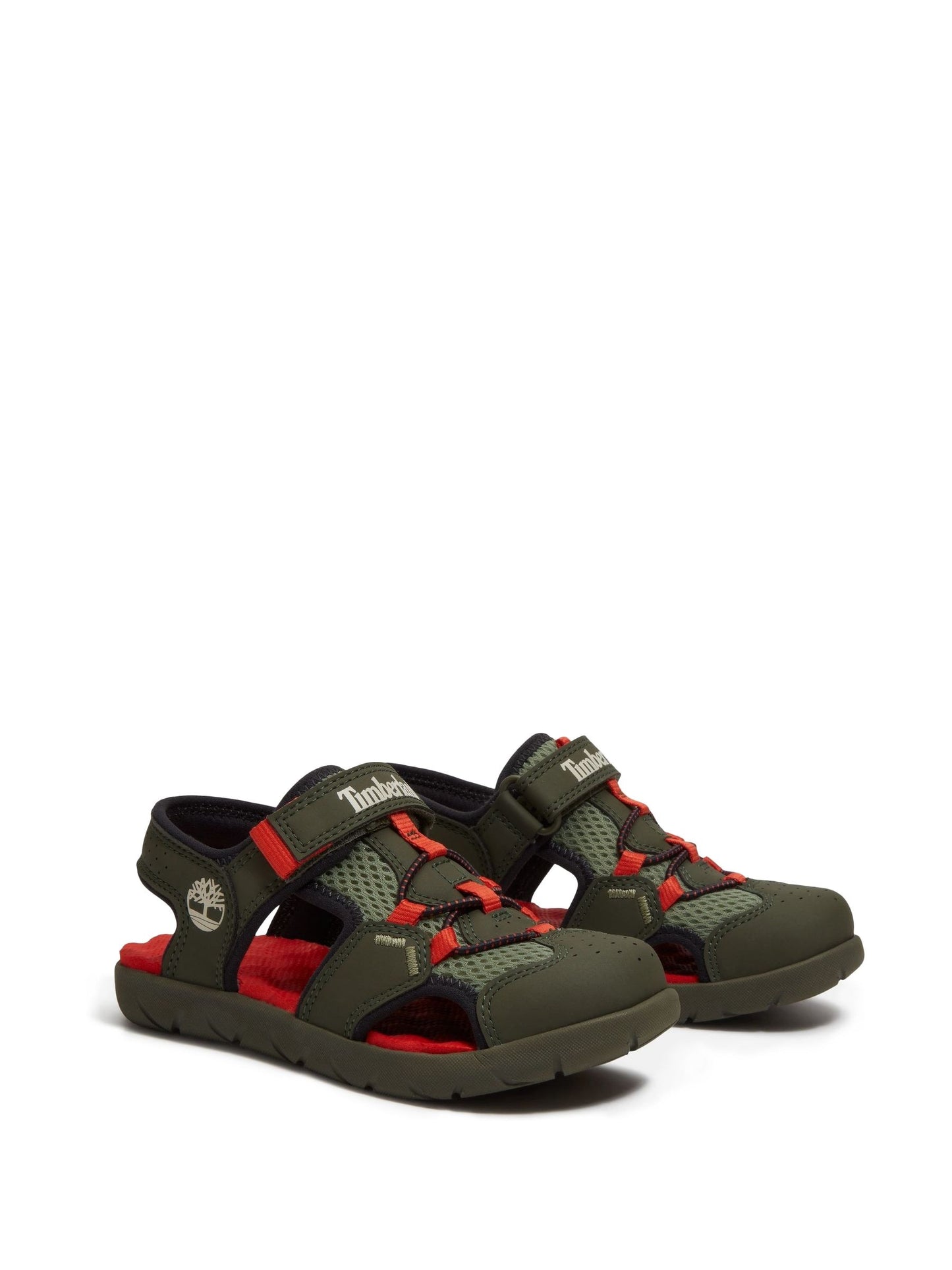 Timberland Dark Green & Red Perkins Row Backstrap Fisherman image 3