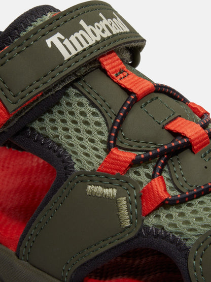 Timberland Dark Green & Red Perkins Row Backstrap Fisherman image 5