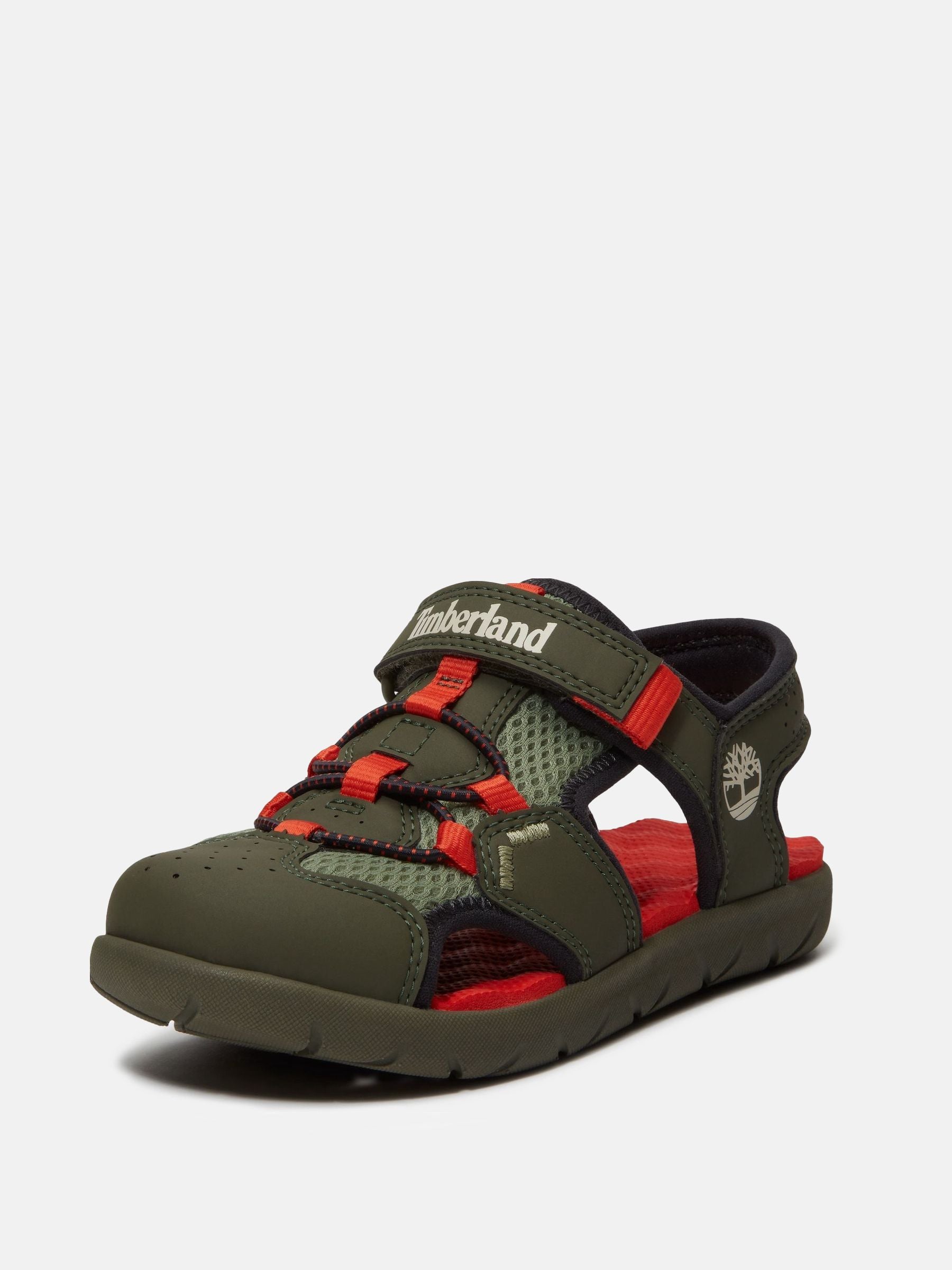 Timberland Dark Green & Red Perkins Row Backstrap Fisherman image 6