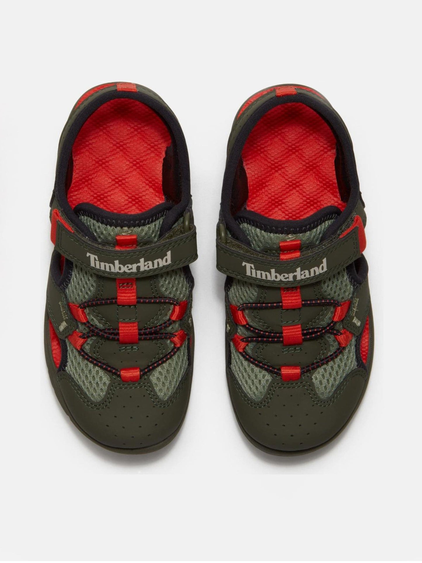 Timberland Dark Green & Red Perkins Row Backstrap Fisherman image 7
