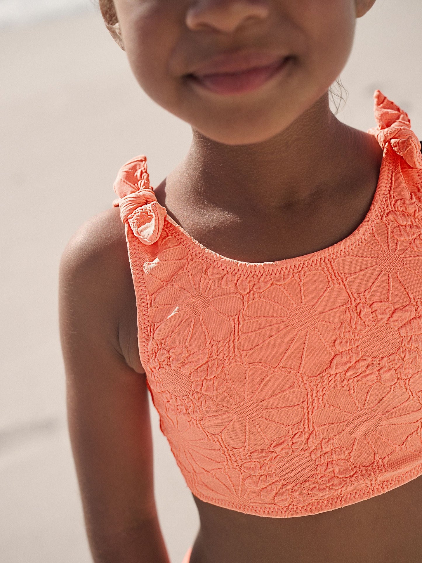 Dsiney Kidz - Orange Floral Texture Bikini (3-16yrs) image 5