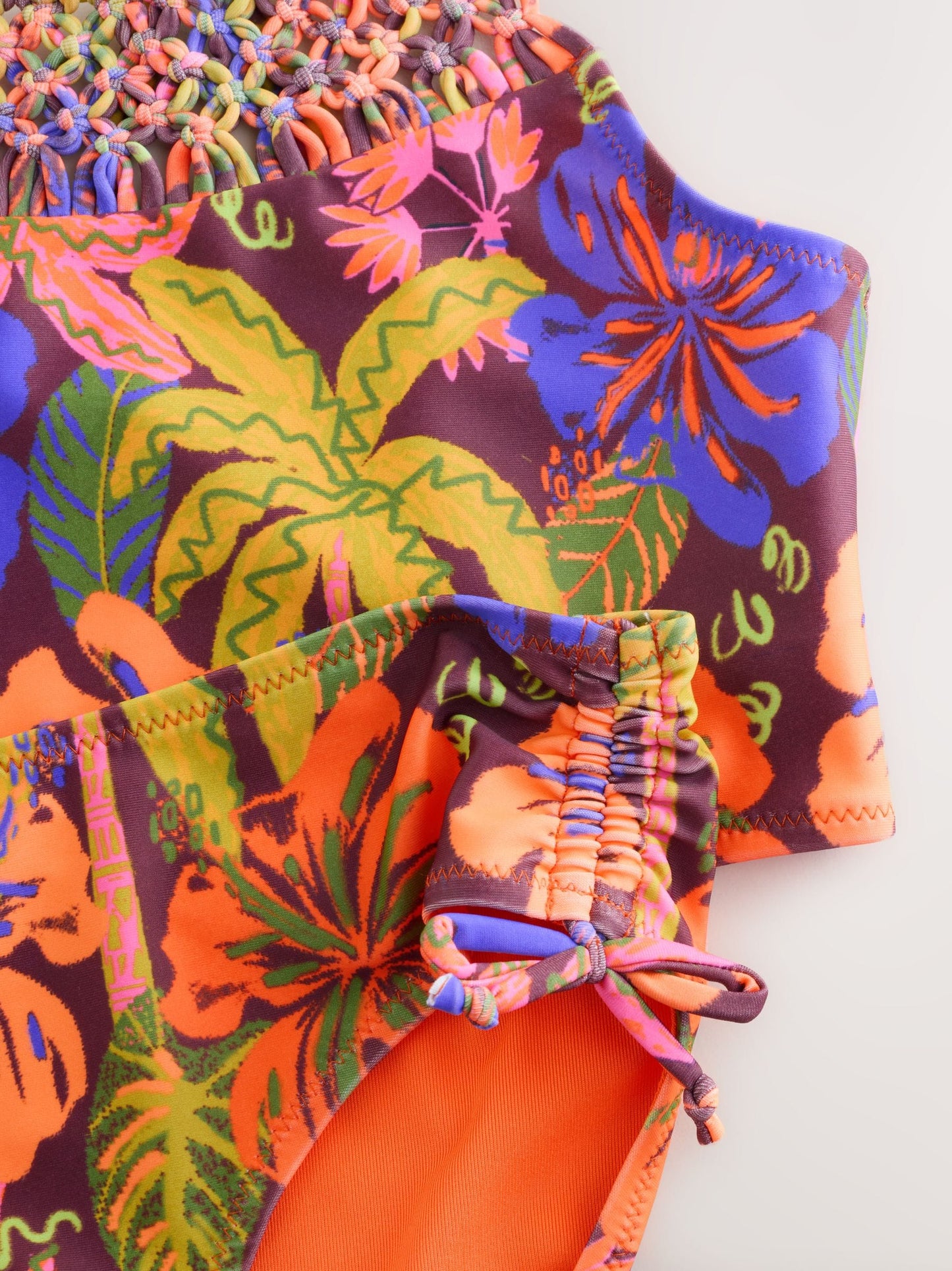 Dsiney Kidz - Orange Tropical Macrame Bikini (3-16yrs) image 10