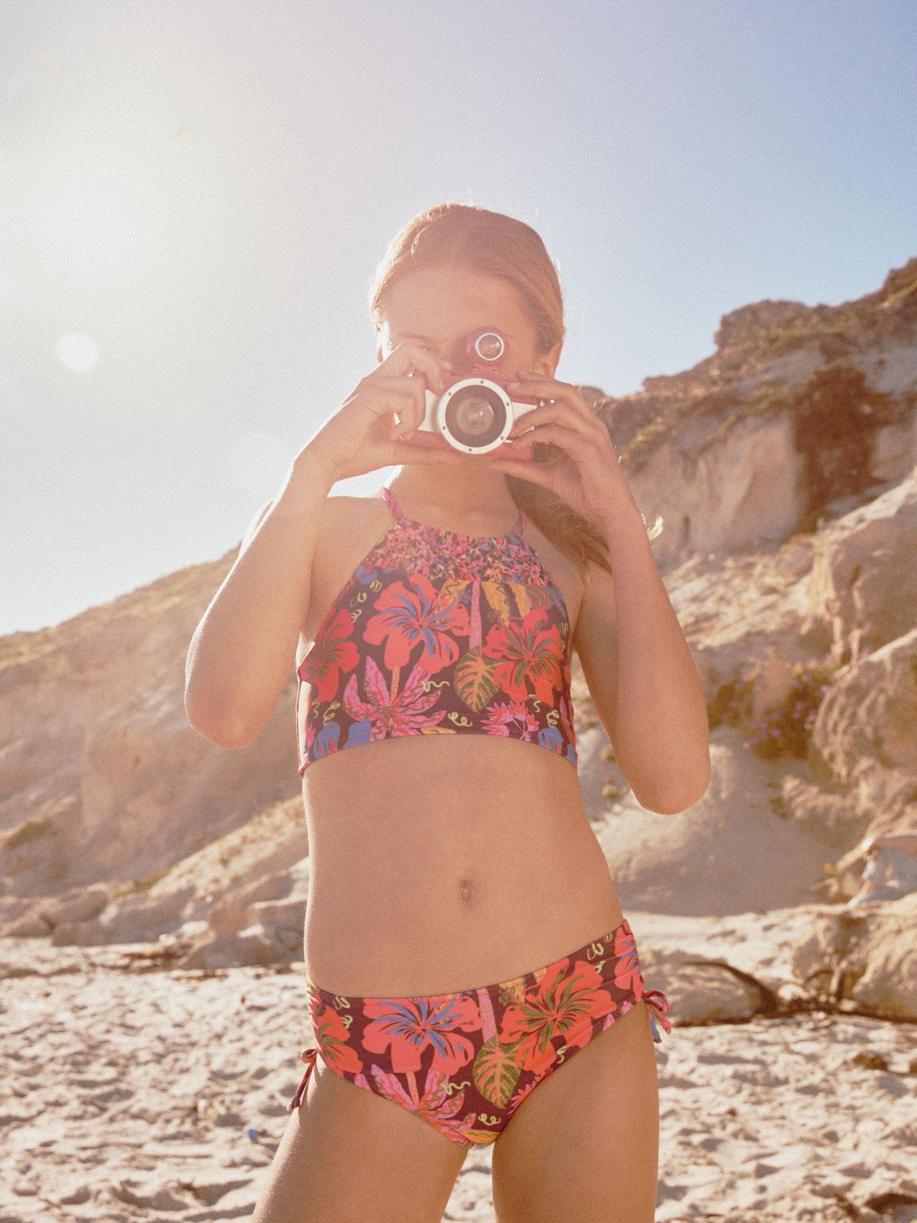 Dsiney Kidz - Orange Tropical Macrame Bikini (3-16yrs) image 3