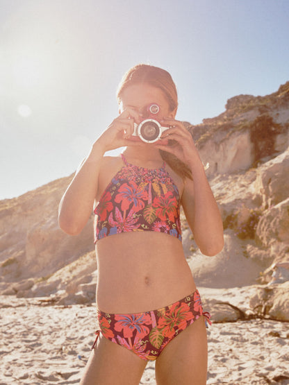 Dsiney Kidz - Orange Tropical Macrame Bikini (3-16yrs) image 3