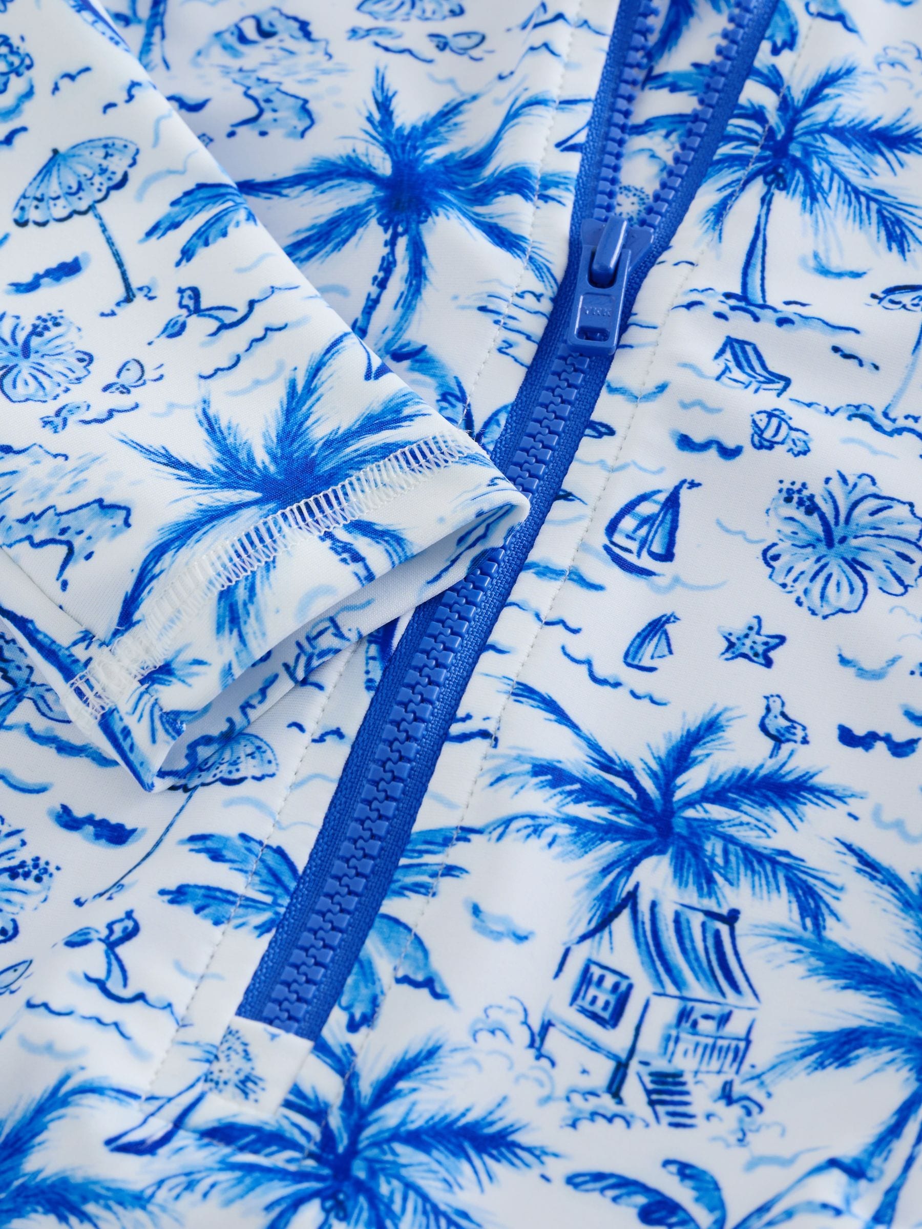 Blue Palm Sunsafe Long Sleeve Swimsuit (3mths-7yrs) image 6