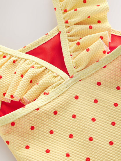 Yellow Apple Polka Dot Frill Swimsuit (3mths-7yrs) image 8