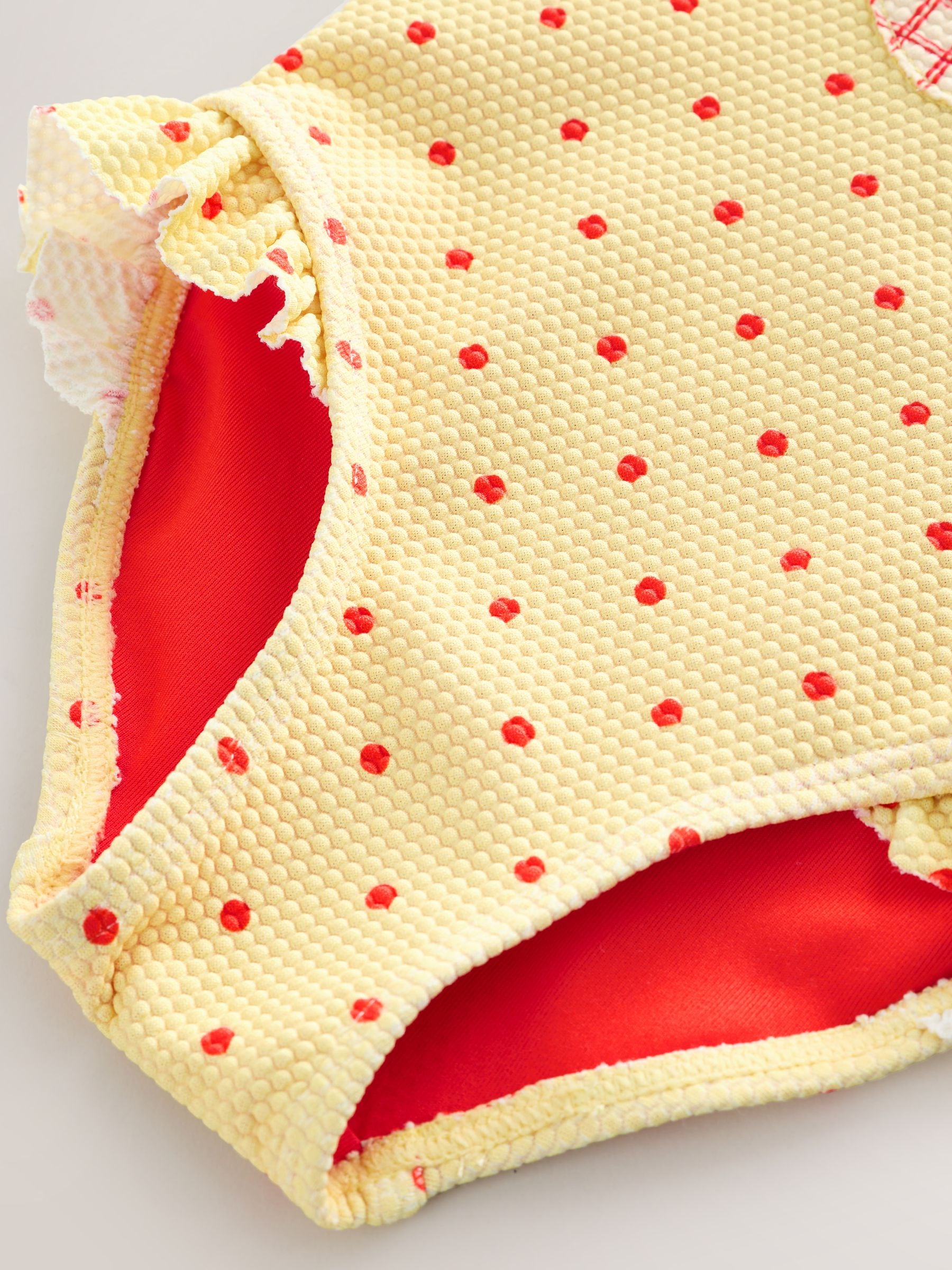 Yellow Apple Polka Dot Frill Swimsuit (3mths-7yrs) image 9