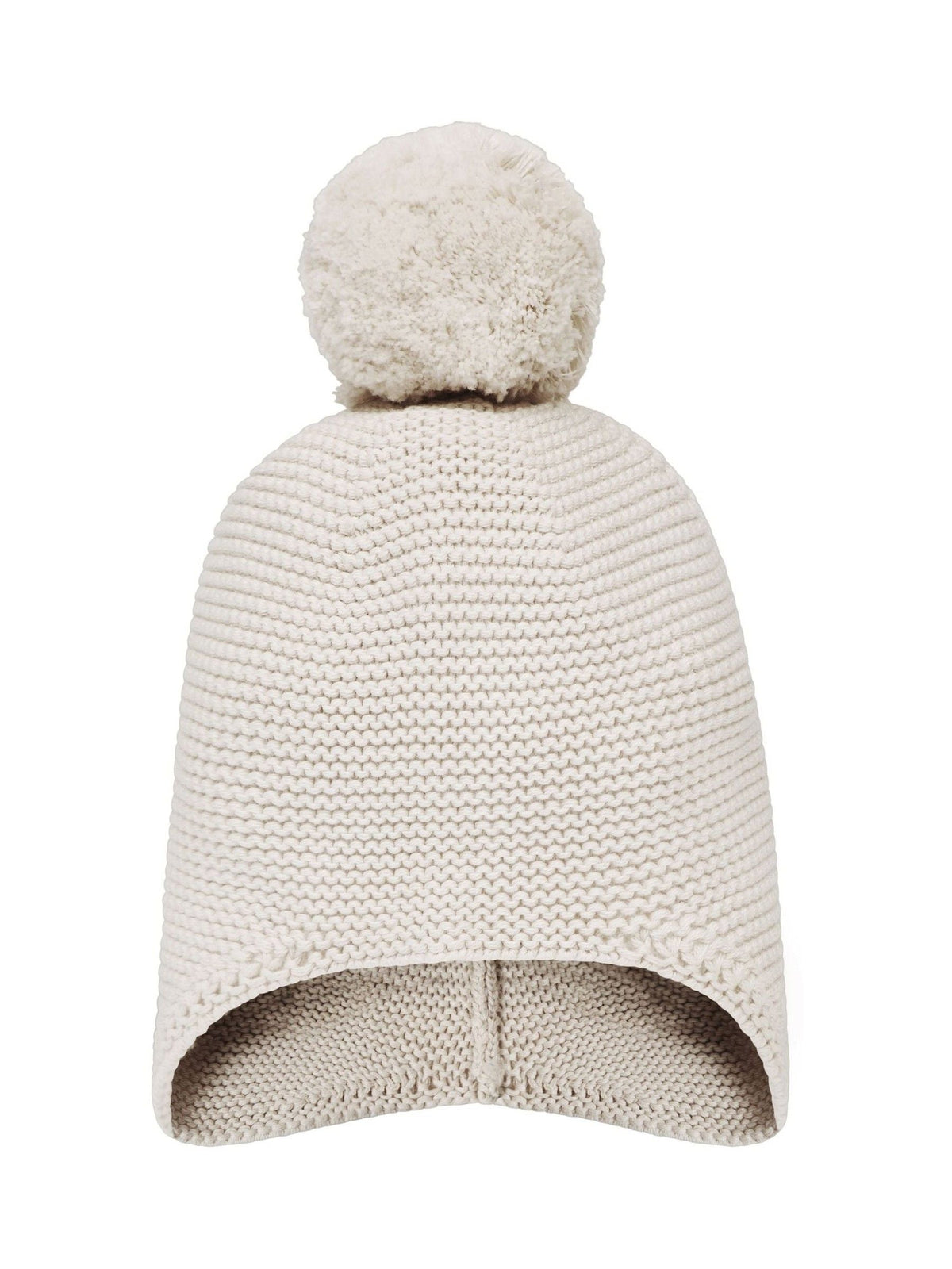 Emile Et Rose Natural Kenton Knitted Hat With Ear Flaps & Pom-Pom image 2