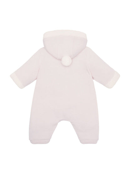 Dsiney Kidz - Emile Et Rose Kirsten Pink Knitted Pramsuit With Fur Trim image 4