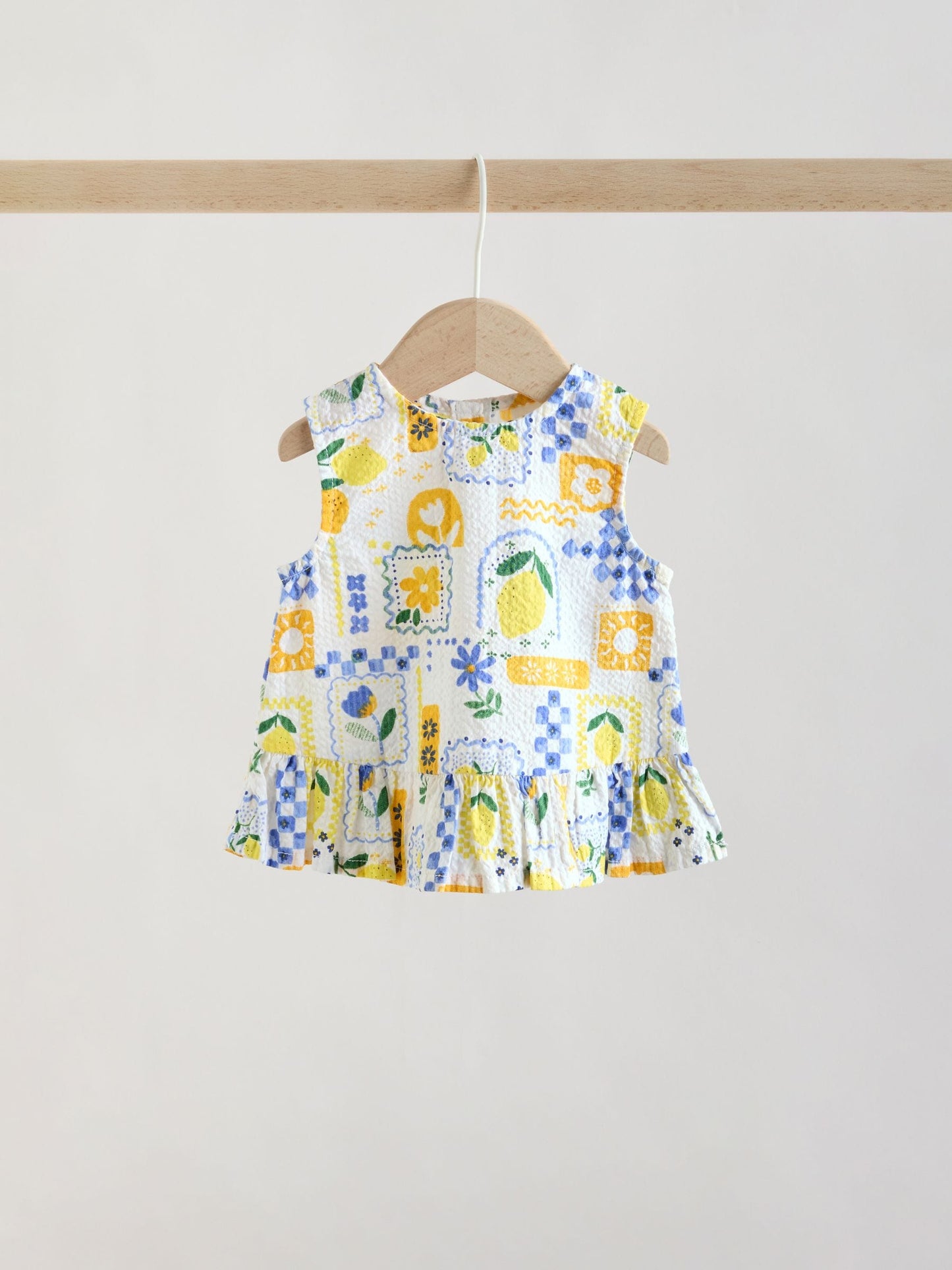 Yellow Lemon Baby Woven Top and Trousers Set 2 Piece (0mths-2yrs) image 5