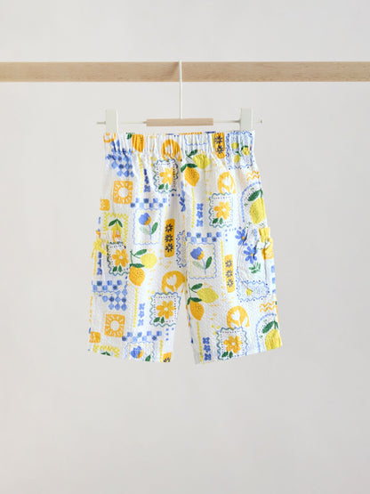 Yellow Lemon Baby Woven Top and Trousers Set 2 Piece (0mths-2yrs) image 6