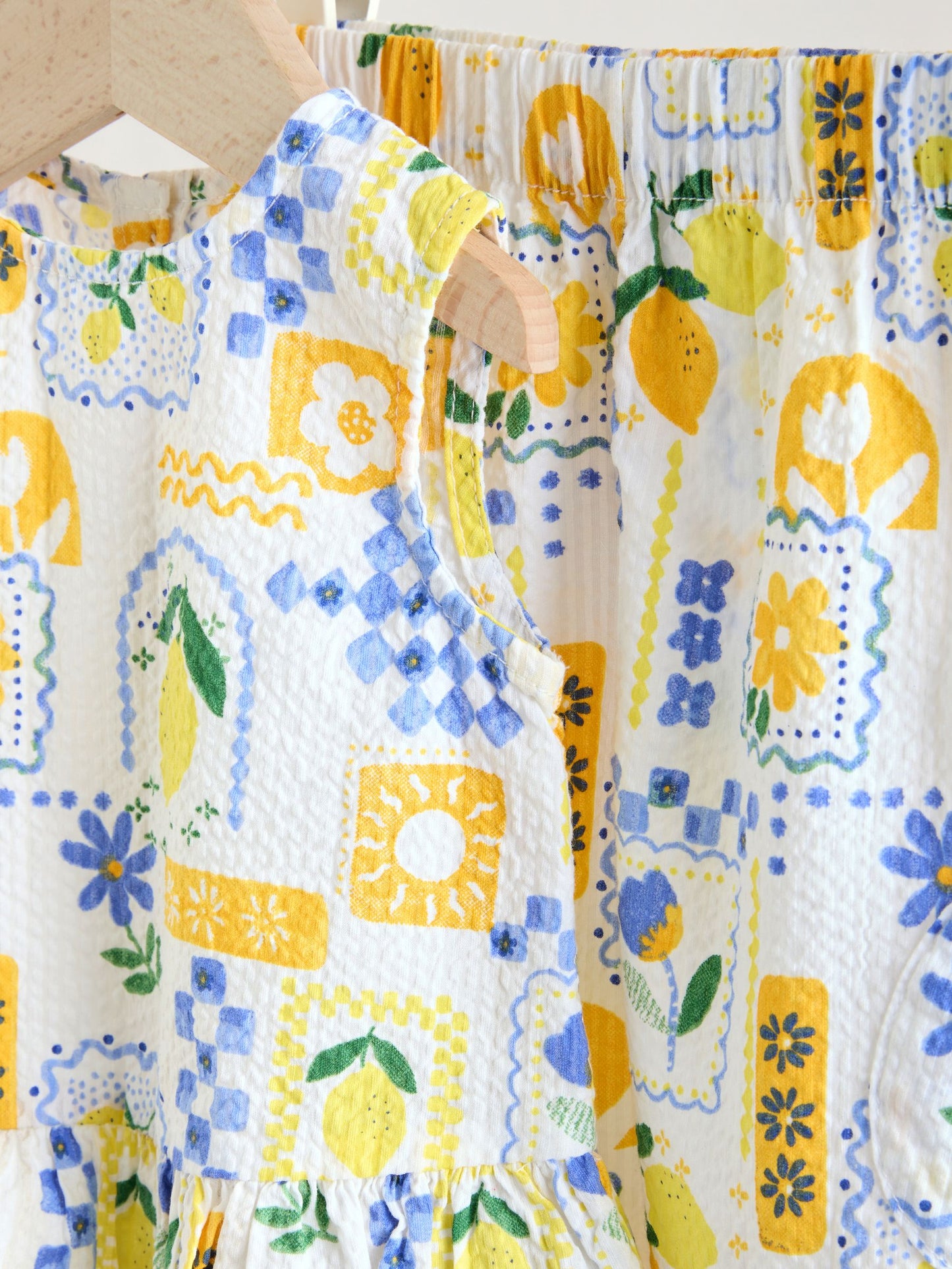 Yellow Lemon Baby Woven Top and Trousers Set 2 Piece (0mths-2yrs) image 7