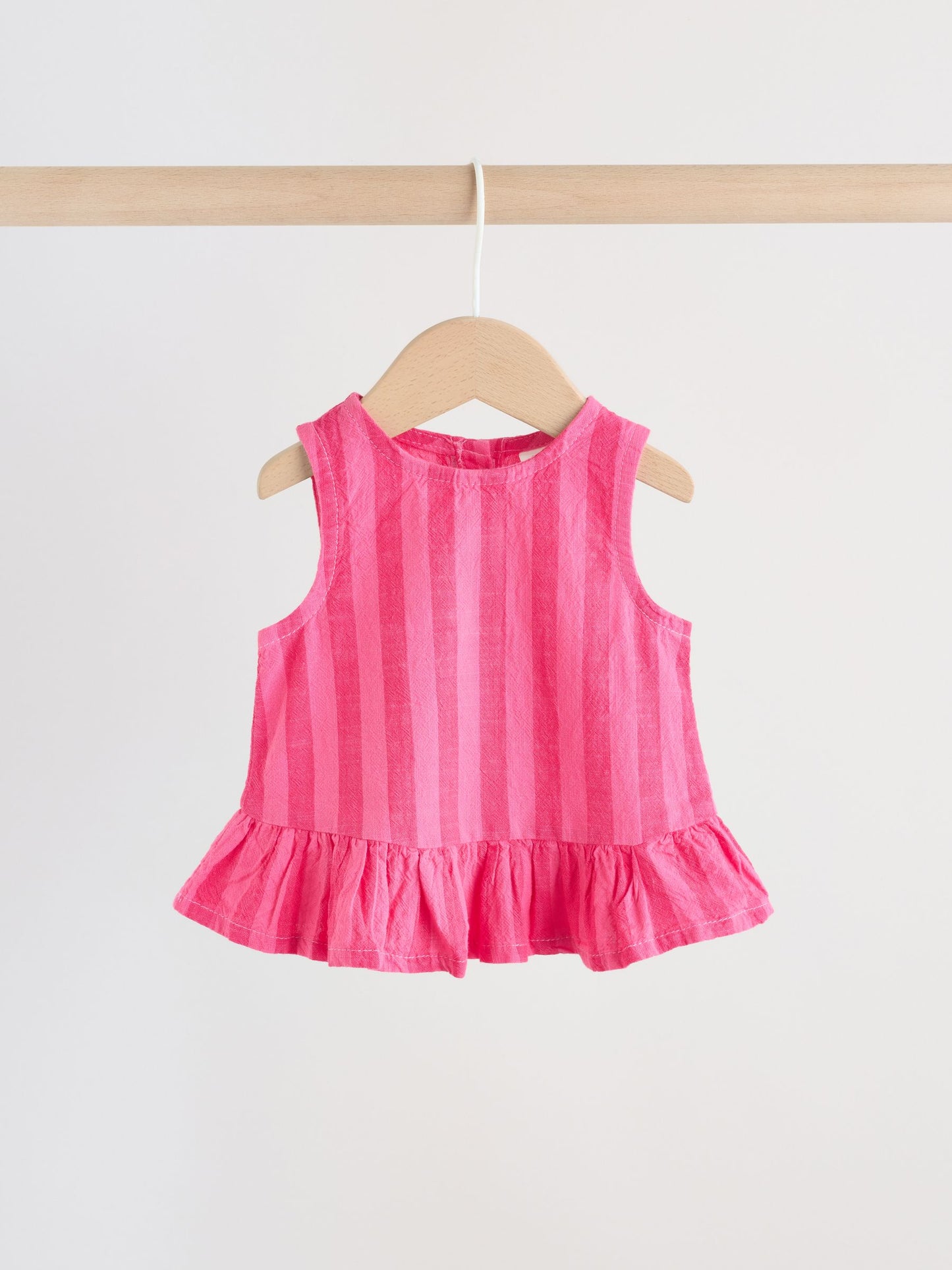 Red Stripe Baby Woven Top and Trousers Set 2 Piece (0mths-2yrs) image 3