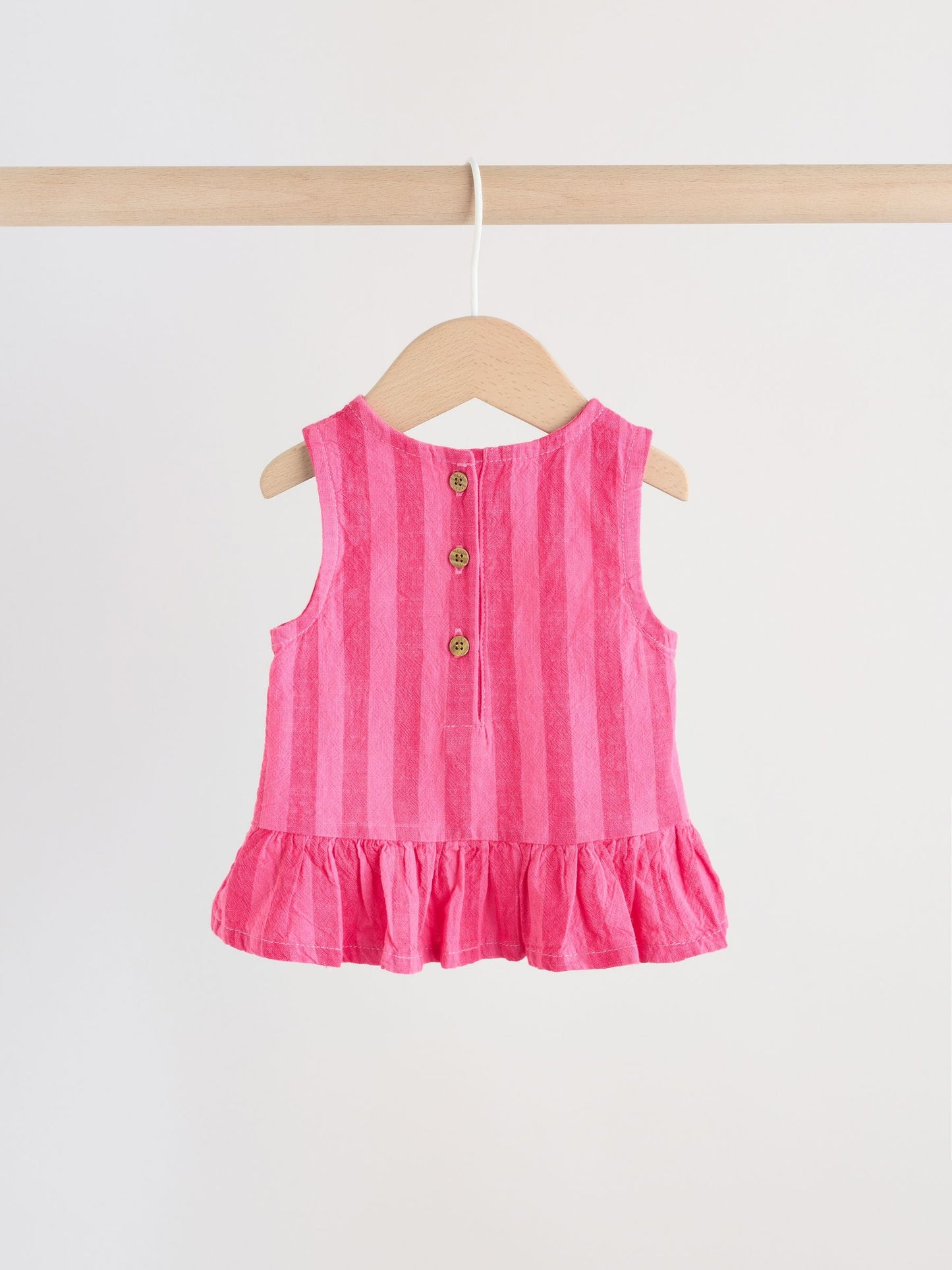Red Stripe Baby Woven Top and Trousers Set 2 Piece (0mths-2yrs) image 5