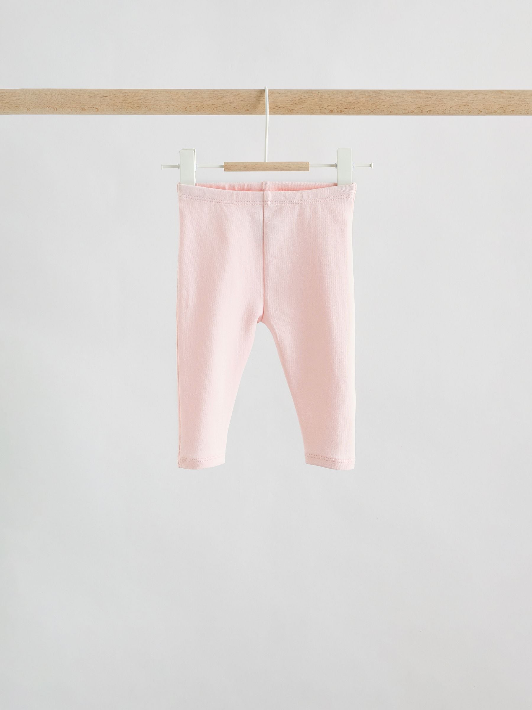 Pink Sage Green and White Short Sleeve Top and Leggings Baby Set 6 Piece (0mths-3yrs) image 3
