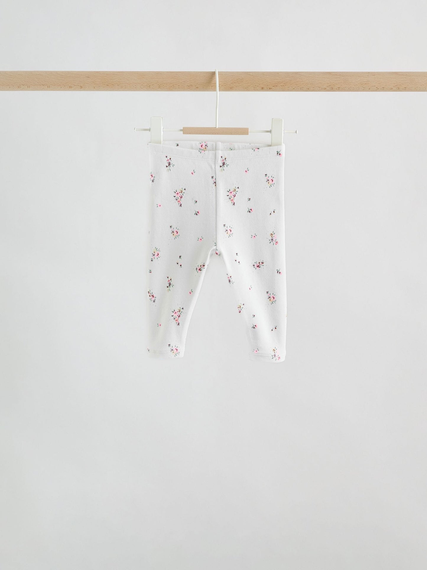 Pink Sage Green and White Short Sleeve Top and Leggings Baby Set 6 Piece (0mths-3yrs) image 5