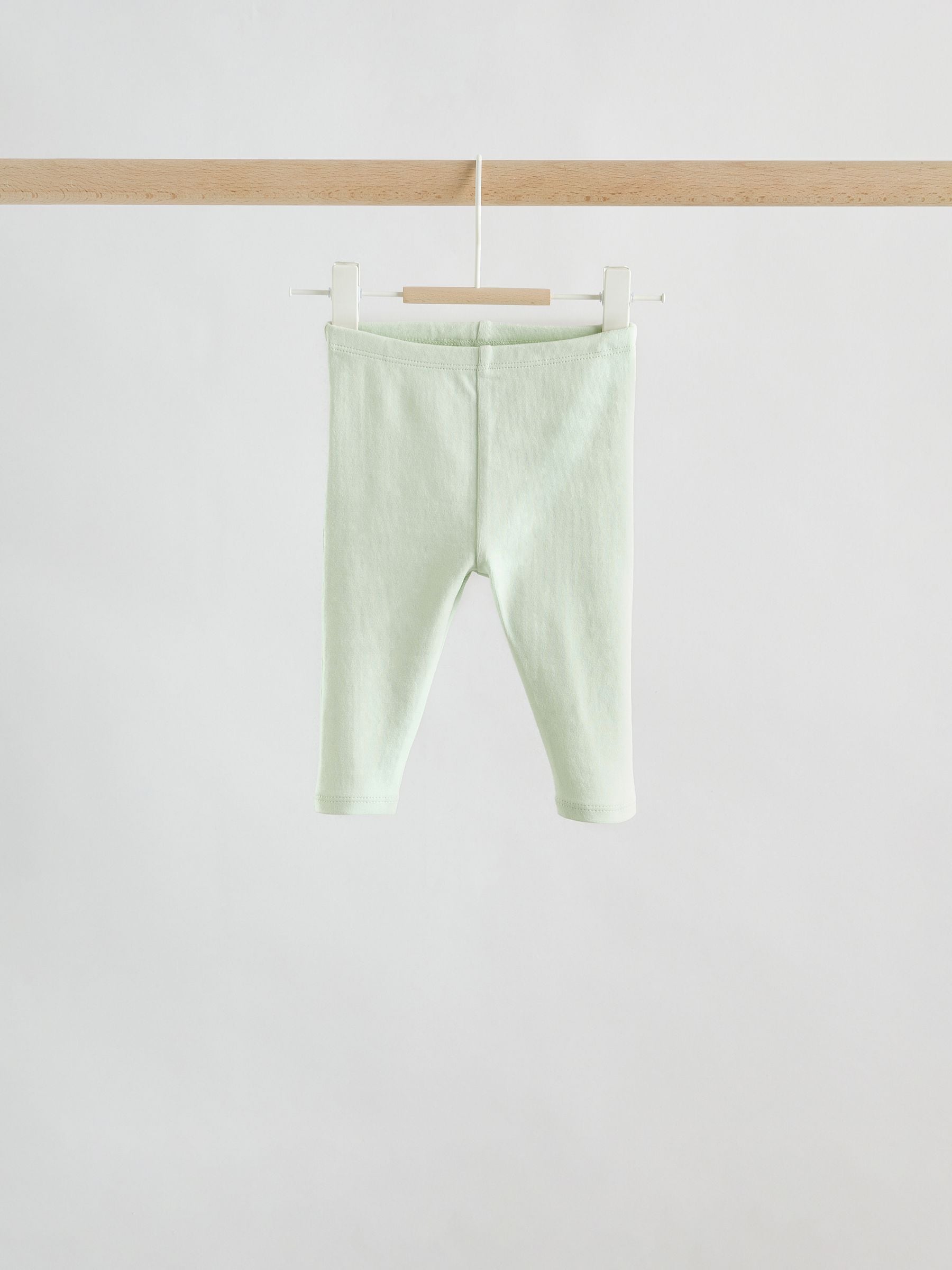 Pink Sage Green and White Short Sleeve Top and Leggings Baby Set 6 Piece (0mths-3yrs) image 7