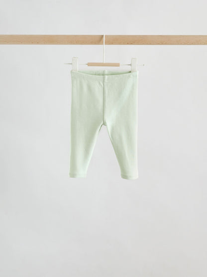 Pink Sage Green and White Short Sleeve Top and Leggings Baby Set 6 Piece (0mths-3yrs) image 7