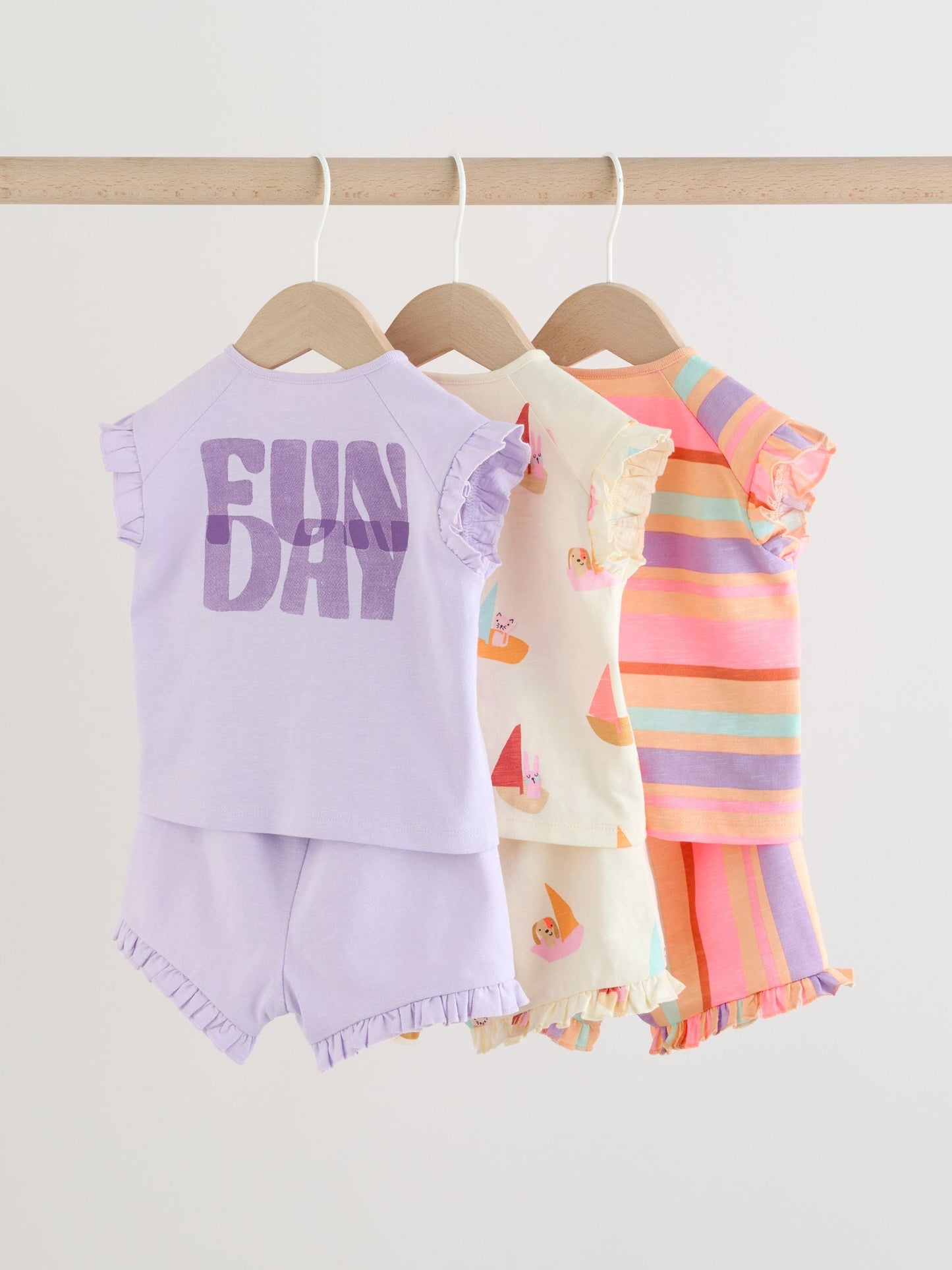 Bright Summer Short Sleeve Top and Shorts Baby Set 6 Piece (0mths-2yrs) image 2