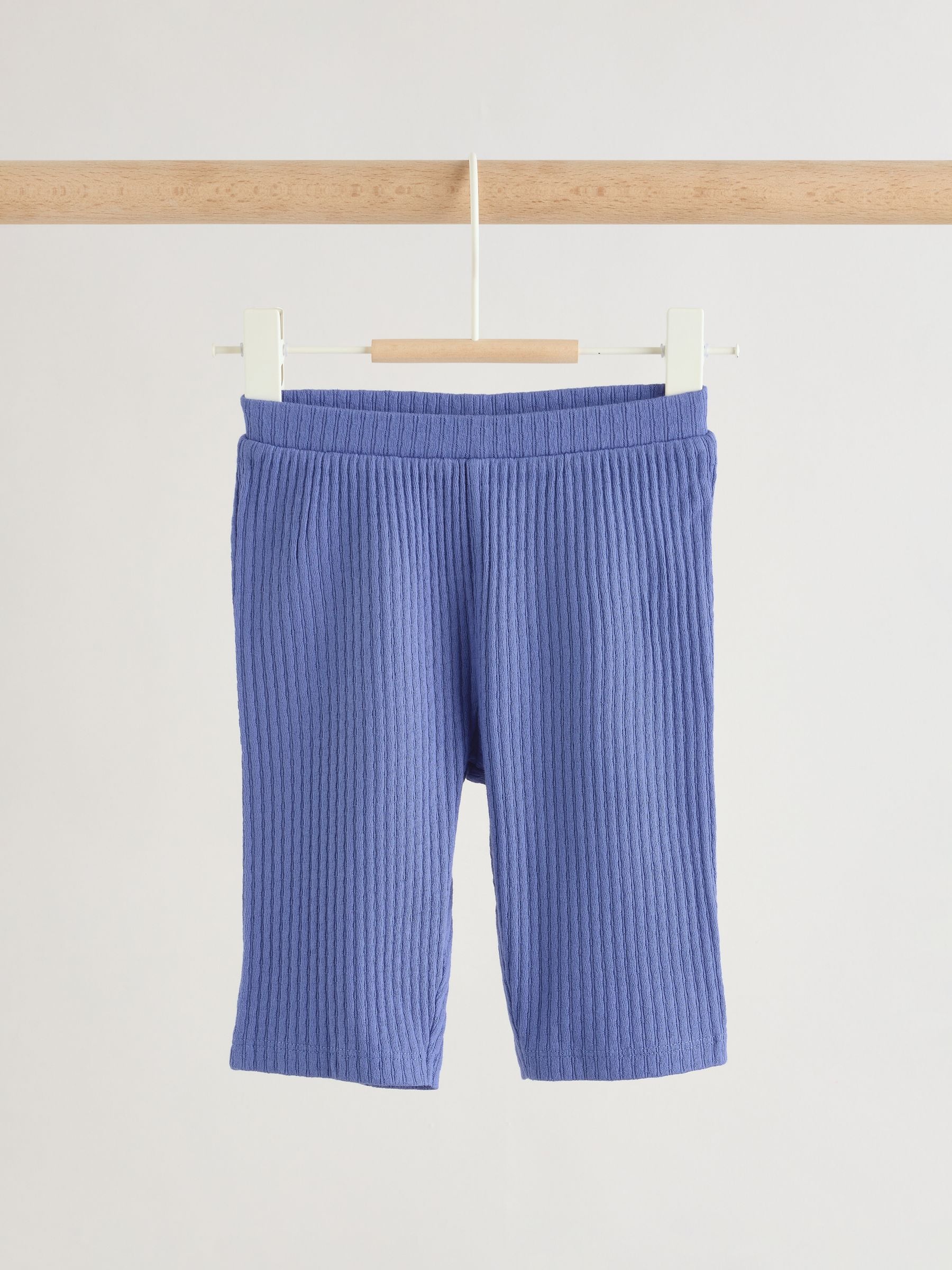 Blue Rib Baby Top And Wide Leg Trousers Set 2 Piece (0mths-2yrs) image 7