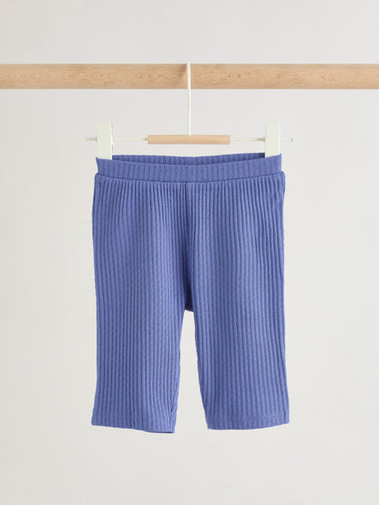 Blue Rib Baby Top And Wide Leg Trousers Set 2 Piece (0mths-2yrs) image 7