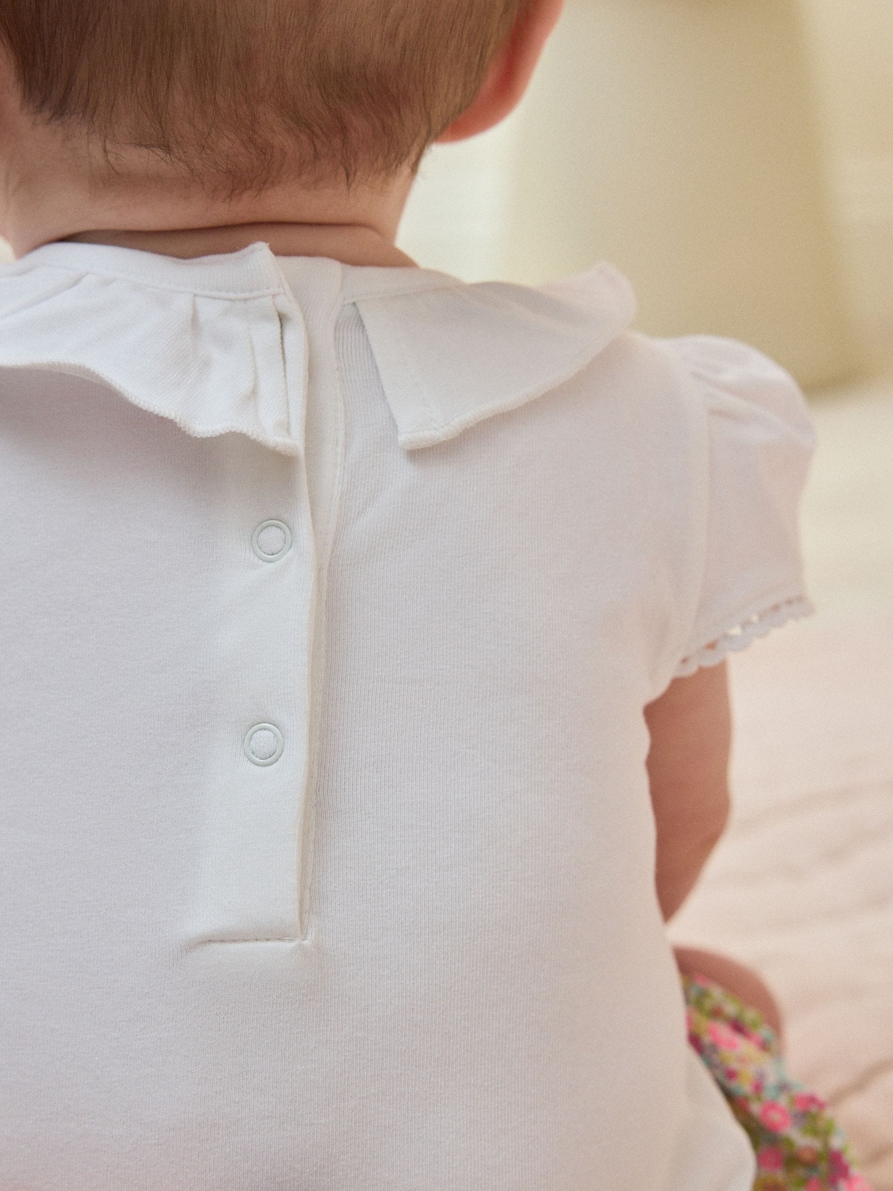 White Bunny Short Sleeve Baby Top and Short Set 2 Piece (0mths-2yrs) image 3