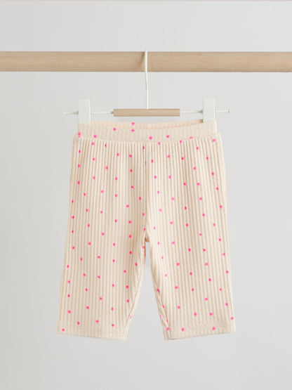 Pink Flower Rib Baby Top And Wide Leg Trousers Set 2 Piece (0mths-2yrs) image 4