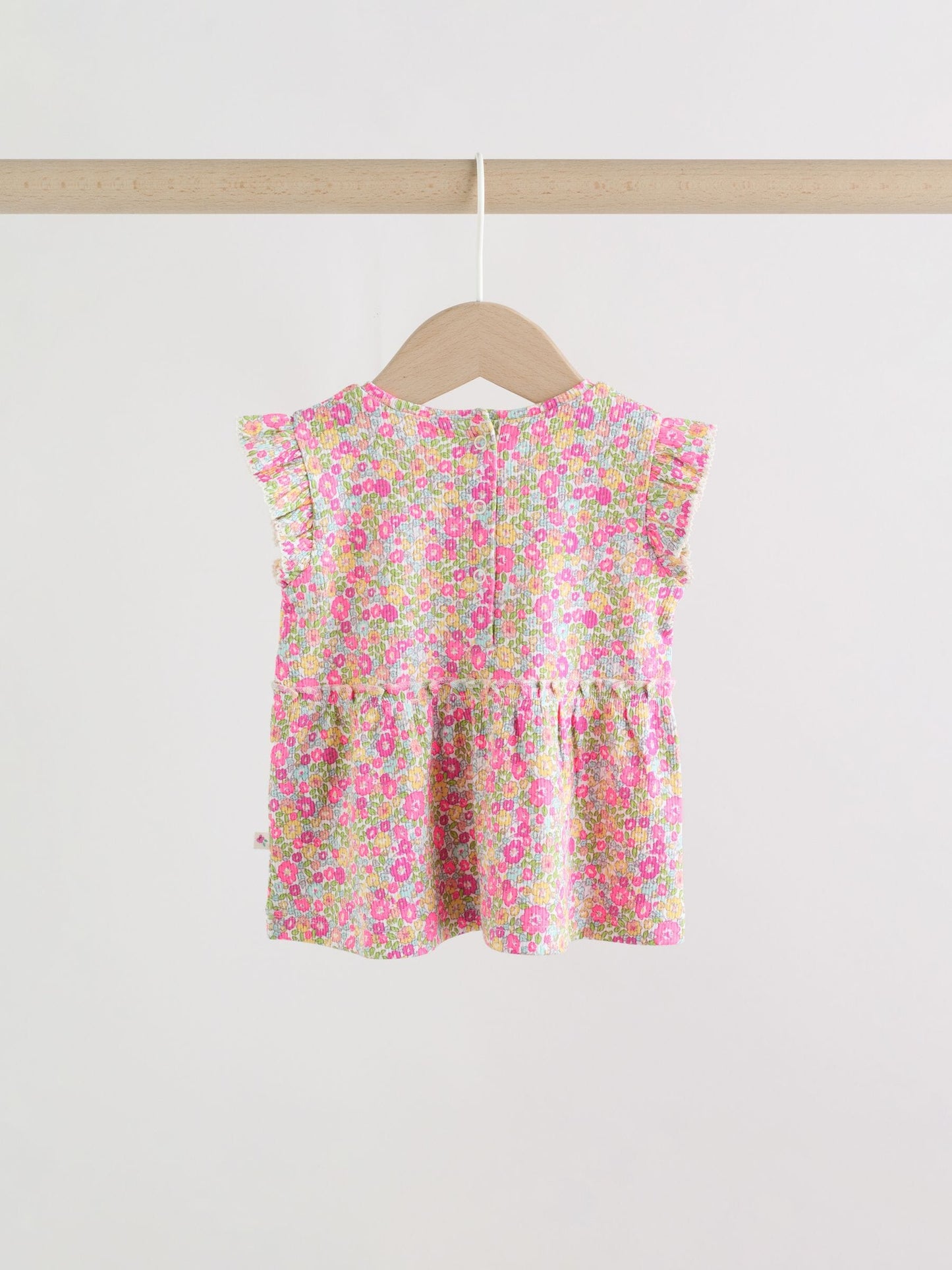 Pink Flower Rib Top and Leggings Baby Set 2 Piece (0mths-2yrs) image 3