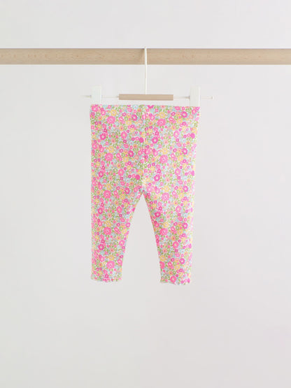 Pink Flower Rib Top and Leggings Baby Set 2 Piece (0mths-2yrs) image 4